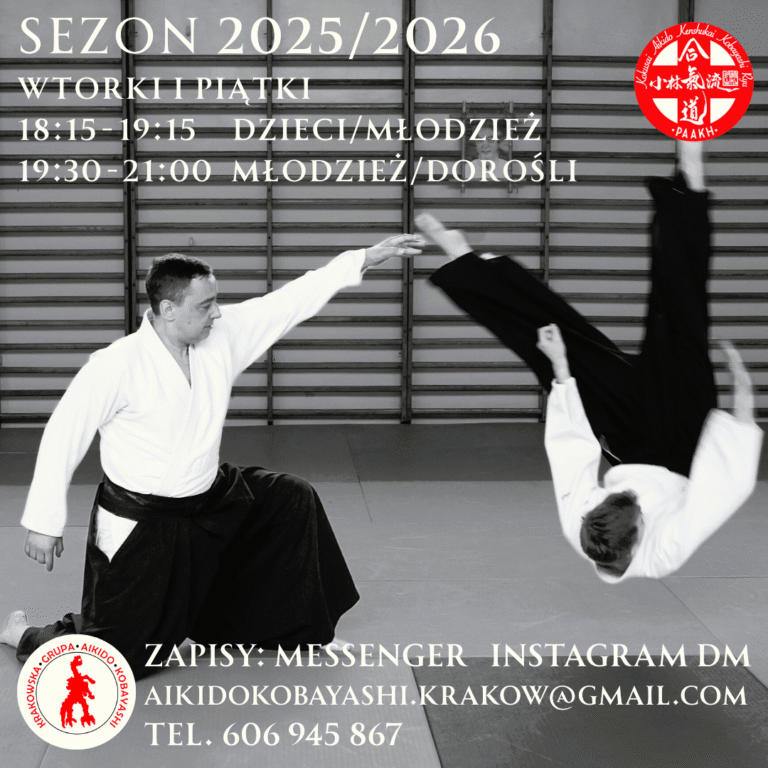 trening aikido, aikido kraków, aikdio dla początkujących, aikido Kobayashi Kraków